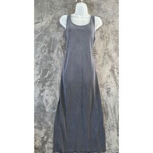 NWT J Jill Wherever Tank Dress Size Small Gray Sleeveless Maxi Stretch Comfort